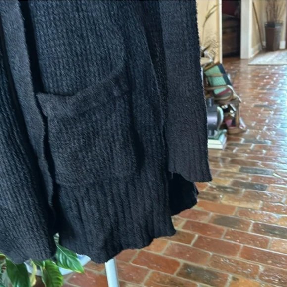 BAREFOOT DREAMS - Cozychic Lite Long Weekend Cardi in Black szS - Picture 7 of 15